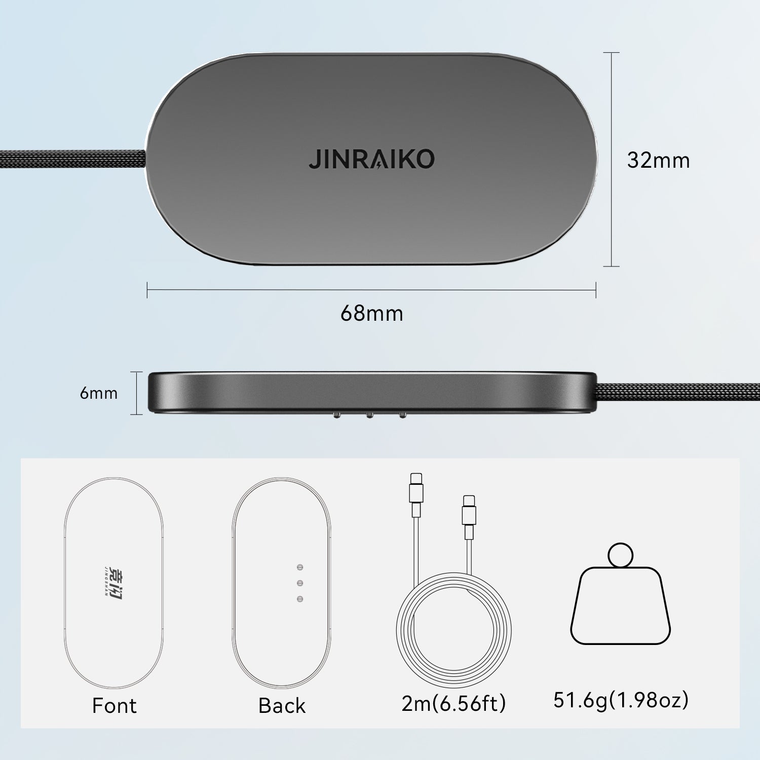 JINRAIKO iPad Magnetic Charging ConnectorJINRAIKO